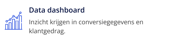Data dashboard, Inzicht krijgen in conversiegegevens en klantgedrag.